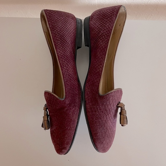 Chatelles Paris Anthropologie Suede Slippers Flats - Picture 10 of 13